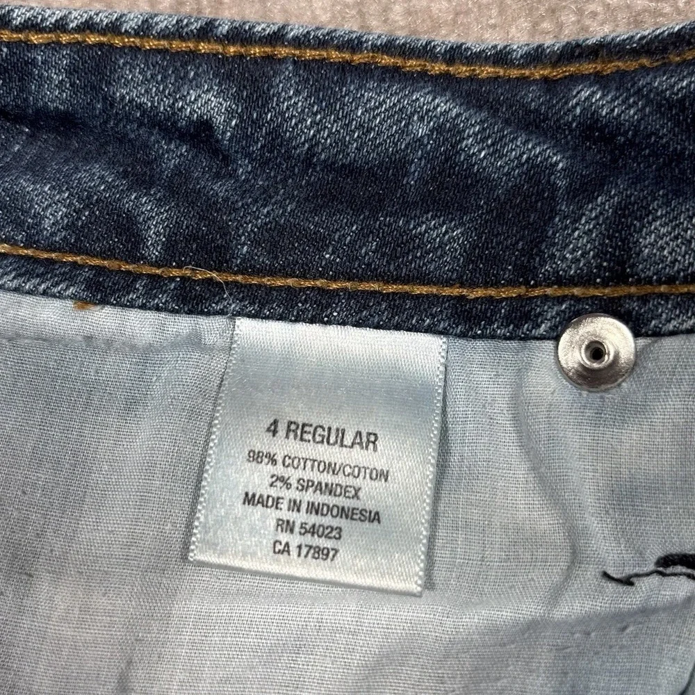 Vintage Old Navy Jeans Womens 4 Blue Denim Curvy Bootcut Just Below Waist Y2K